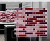 pink red purple wall paper kitchen waterproof tile