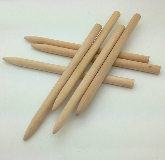 Multipurpose Round Wood Stylus Sticks For Drawing On Scratch Art