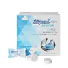 Hot sale microfiber 100pcs per box with custom emboss logo compressed tissue towel supply from china manufacturer