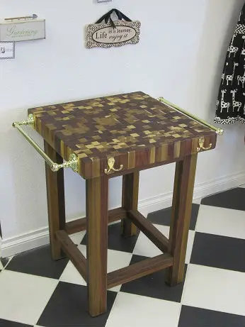 Butcher Block Tables Buy Teak Wood Block Table Checkered