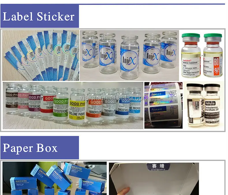 Custom-built 10 ml glass vials steroids vials for sale