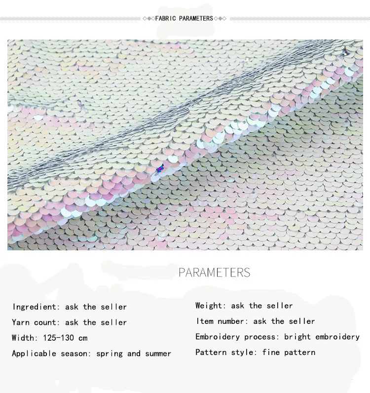 Wholesale Customized Colors Two Tone Fish Scale Embroidery Sequin