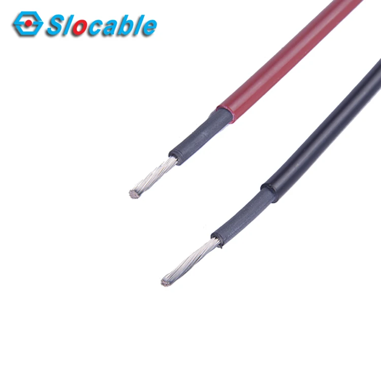 1500V XLPE XLPO 1X6mm2 Solar Extension Cable Wire