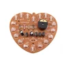 DIY Kit Music Flash Light Kits 18 LEDs Heart-Shaped Red Green Dual-Color Flashing Happy Birthday Music Gift Electronic Fun Parts