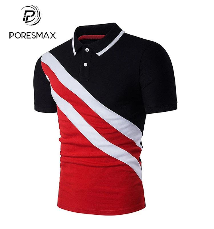 Fancy Colorful Polo Designs Mens Short Sleeve Color Combination Polo ...