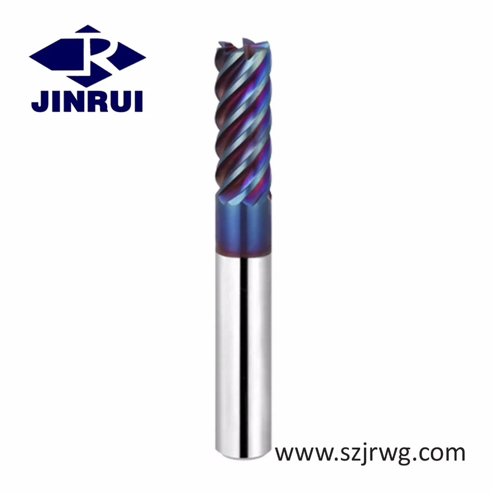 Jr103 Carbide Multi Flutes Finishing Process 6 Flute End Mill Buy