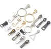 Custom Metal Zipper Ends Head zip Sliders Puller With Letter Logo For Purse and Garment