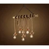 High quality Hemp Rope Pendant Lamp Retro chandelier light