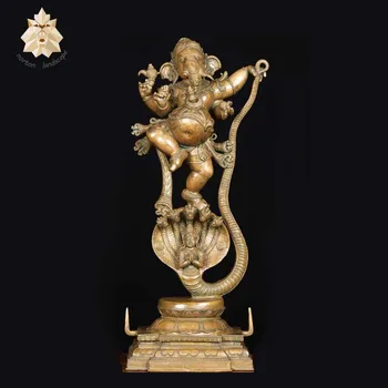 Antique Hindu Religious Ganesha Br Statue For Ntbs 738y Hindu Religious Ganesha Br Statue