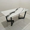 Marble Dining Table Rectangle White Marble Top