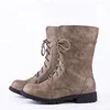 TPR Outsole Material and PU Upper Material lace up Wholesale ankle boots