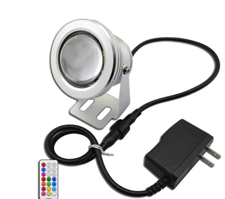 cheap Fountain underwater light 10w pool light ip68 rgb color changing led mini lamp