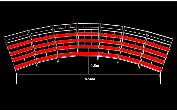 户外智能看台金属结构为体育活动脚手架临时论坛体育场