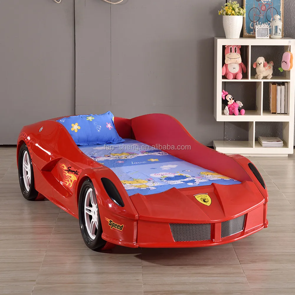 Ferrari Prince Putih Abs Plastik Anak Anak Anak Anak Tempat Tidur