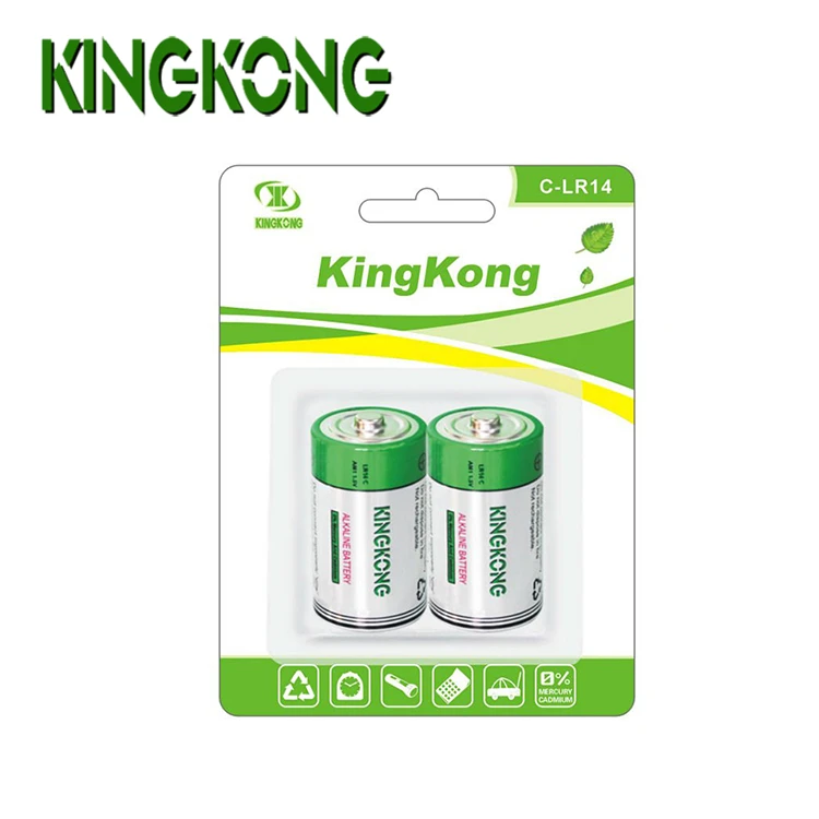 High Capacity OEM 1.5V LR14 Rechargeable Battery Alkaline Battery With Shrink and Blister Packing