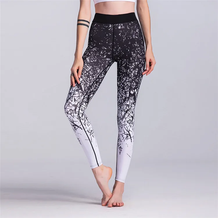 Wholesale Hot Selling Printed Sports Stretch Tight Gym Women Leggings