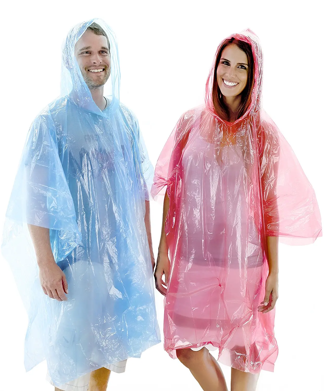 Factory Price Multicolored Adult Plastic Disposable Raincoat Rain