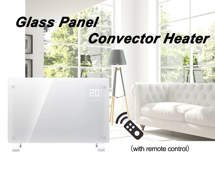 2000w High Quality Infrared Glass Panel Convector Heater With Remote