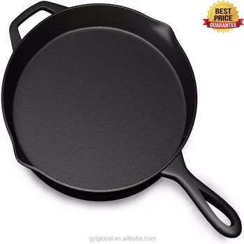 Pre Seasoned Cast Iron Skillet Oven Safe Cookware Heat Resistant