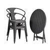 New Released Polyester rattan chair with round table