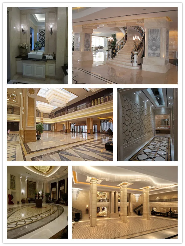 Turkey Beige Marble Latte Beige Marble Panel CNC Skirting Marble Skirting Faux Stone 3D Marble Border Wall Decos