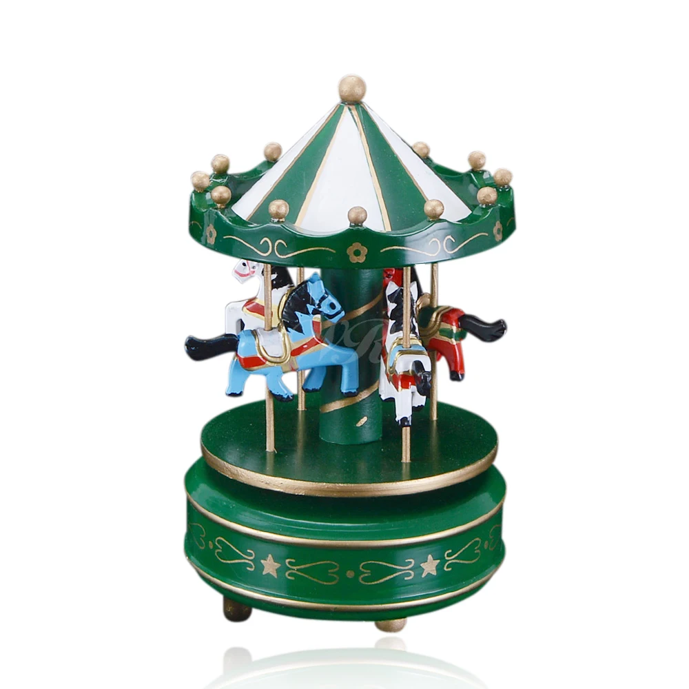 Amazon Hot Sale Wooden Music Box Birthday Souvenir Colorful Gift Wooden