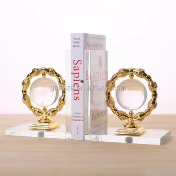 Custom Desk Organizer Bookends Clear Acrylic Bookends Factory