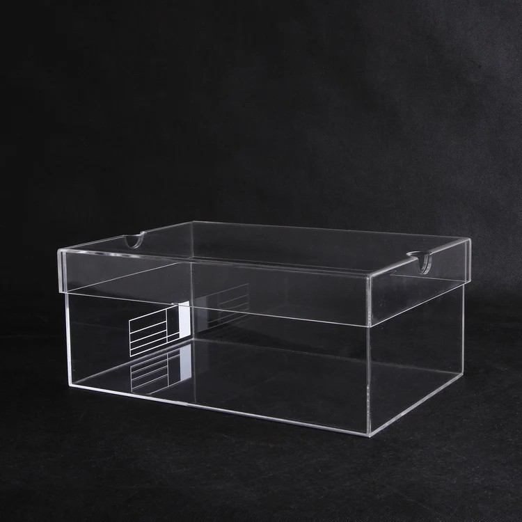 Custom Drop Front Showcase Clear Acrylic Glass Shoe Box - Buy Acrylic ...