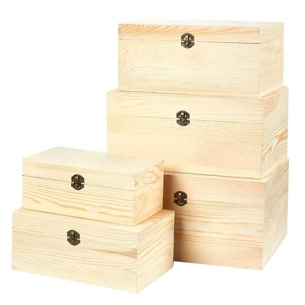 Venta al por mayor bisagra cajas artesanales de madera-Compre online
