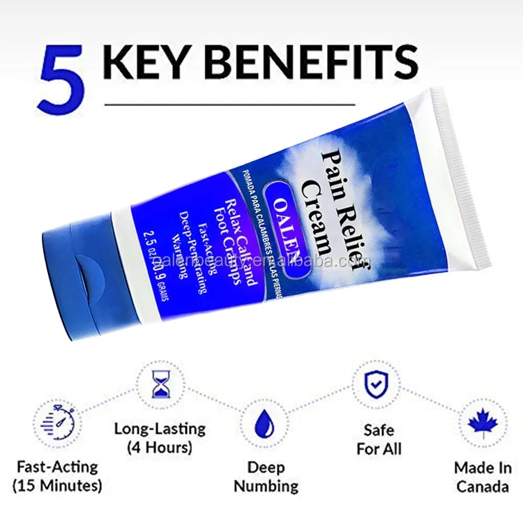 Private Label Organic And Natural Knee And Muscle Pain Relief Cream