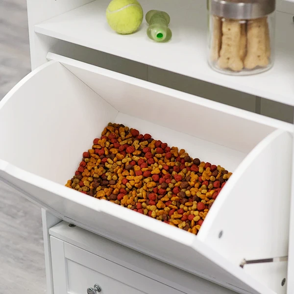 Wooden Dog Food Storage Cabinet Dog Feeder Station Buy Dog Food