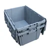 grey plastic container with lids for sale nestable and stack plastic box and bins