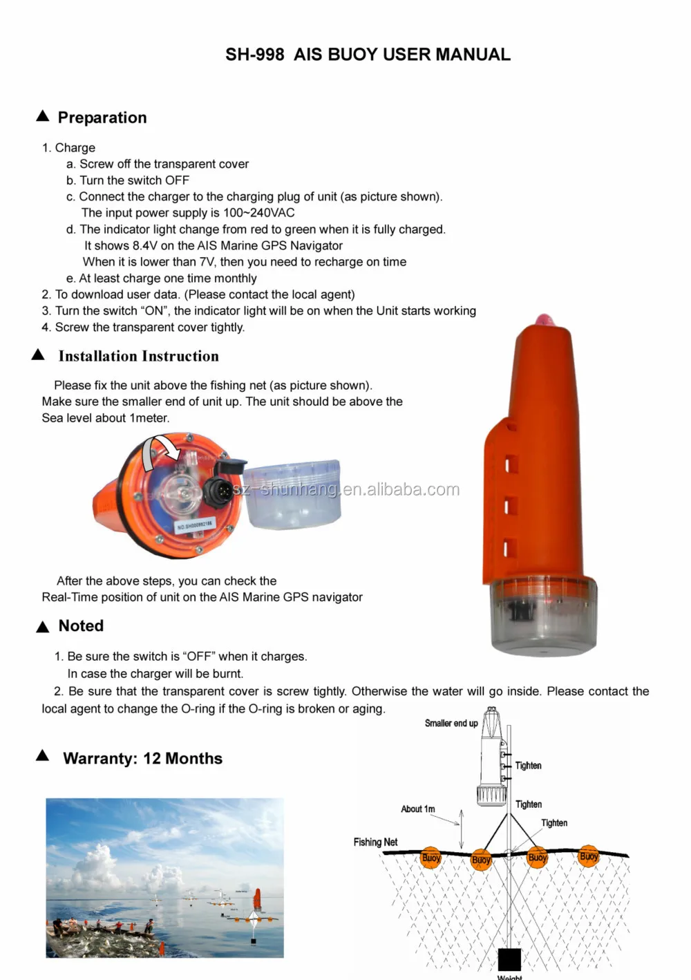ais buoy fishing net tracker with marine ais transmitter ais beacon hot