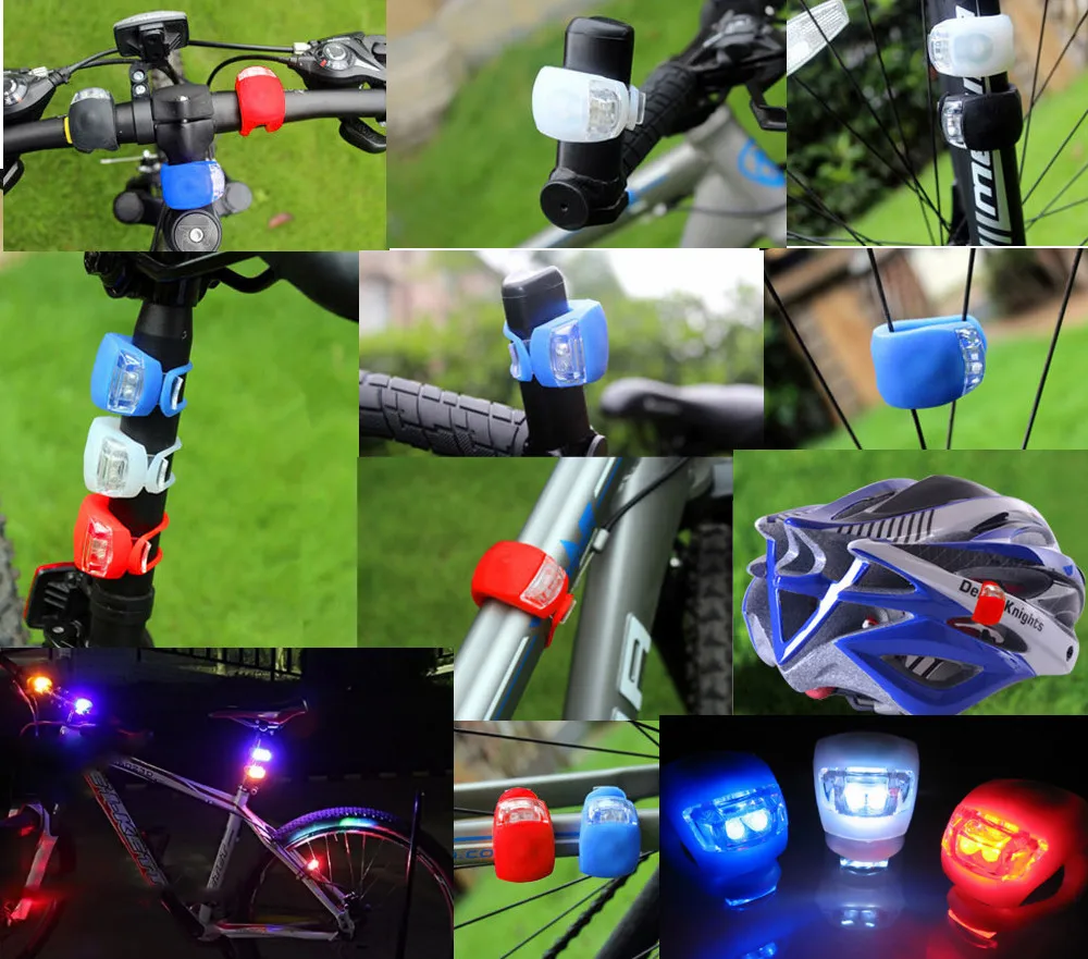 Colorful Silicone Bicycle Accessories Led Bike Tail Light Buy