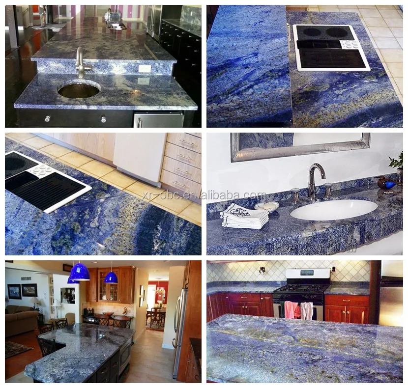 2cm Thick Azul Bahia Granite Countertop Slab Buy Granite Countertop