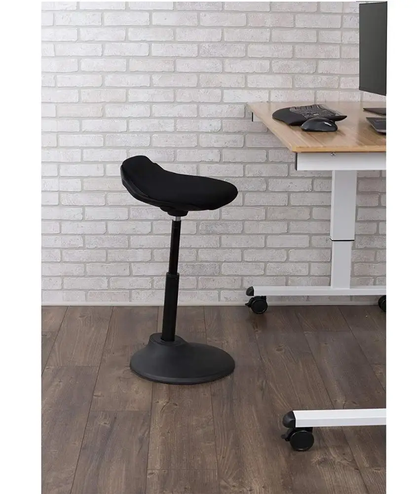 Height adjustable desk chair, Swivel Ergonomic Standing Stool, Active Sitting Wobble stool