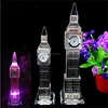 Wholesale sublimation famous building model gold crystal Big Ben Tower clock crystal London souvenirs