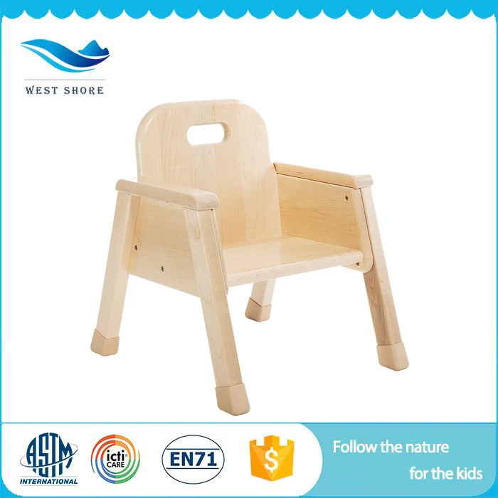 Manufacturer Supplier Montessori Kids Seating Chair Wooden Furniture