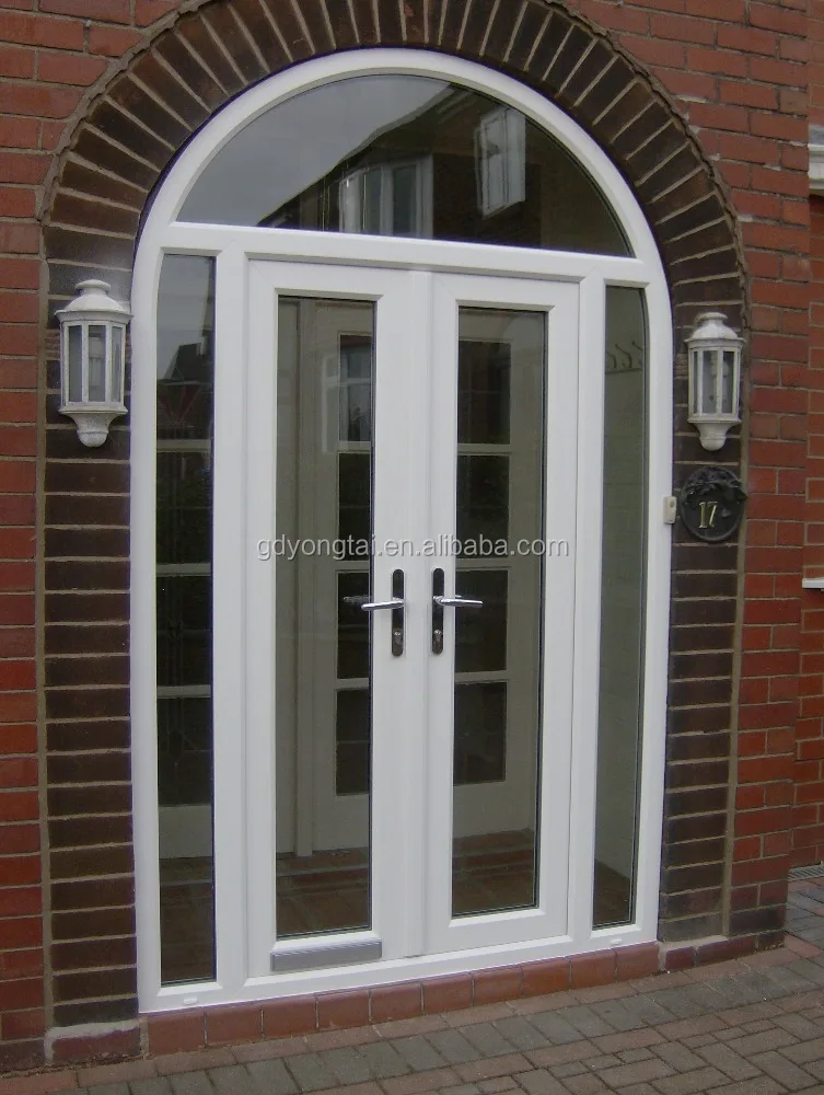 אלגנטי קשת צרפתית upvc דלת