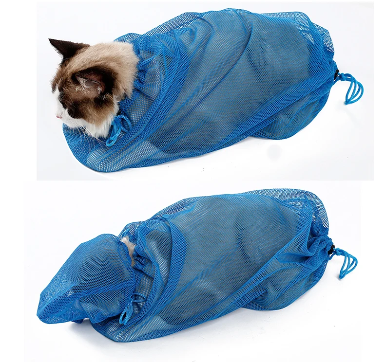 cat shower net bag