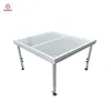 Customizable 1.22x1.22m acrylic round display clear dance stage pillar deck
