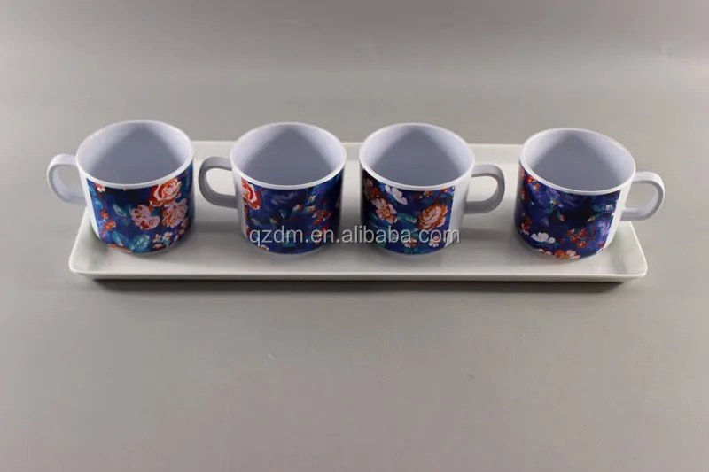 Melamine Tray And Tea Cup Sets
