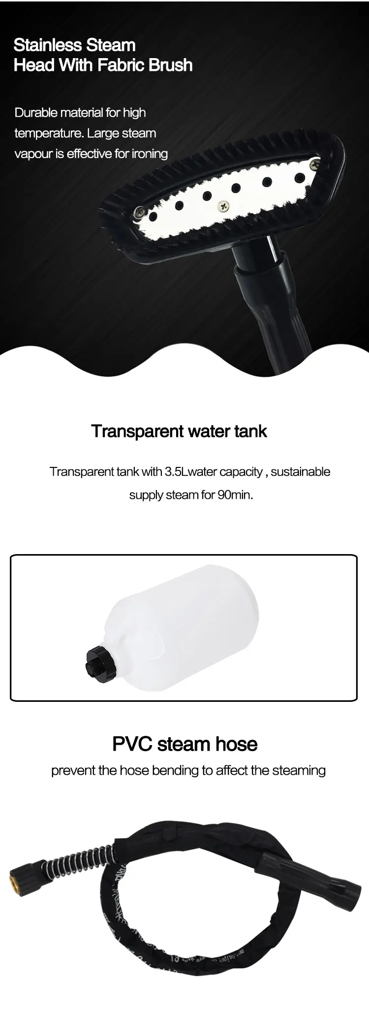 Tras E8deluxe Durable Quality Vertical Clothes Steamer Industrial