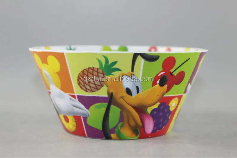 Double Side Print Melamine Kids Bowl