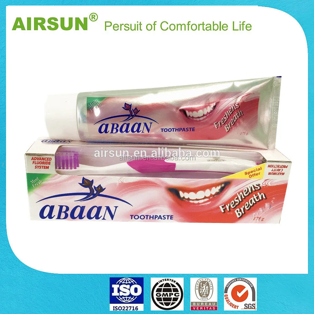 Top Quality Abaan Toothpaste With Free Toothbrush Buy Top Quality