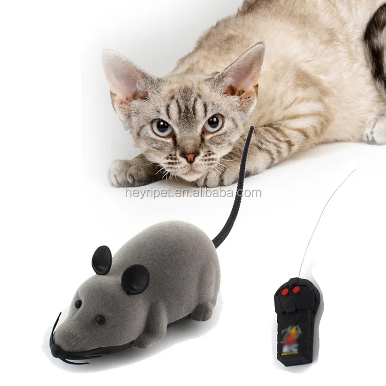 Best selling toys 2017 electric fur plush mouse cat mouse toy interactive remote control electric cat toys