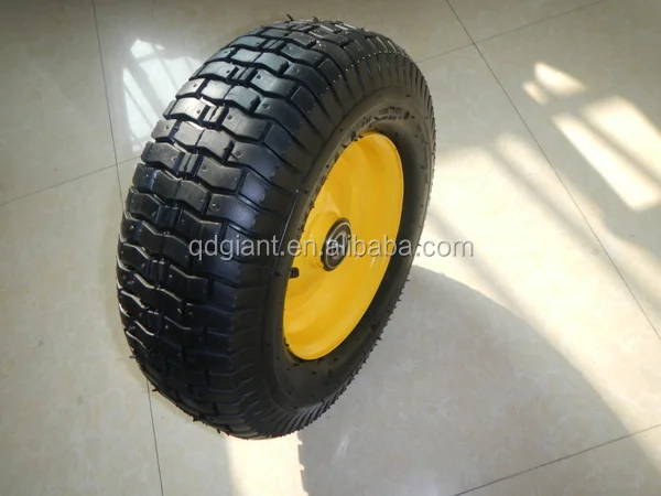 16 inch metal rim pneumatic rubber wheel for wagon 5.00-8