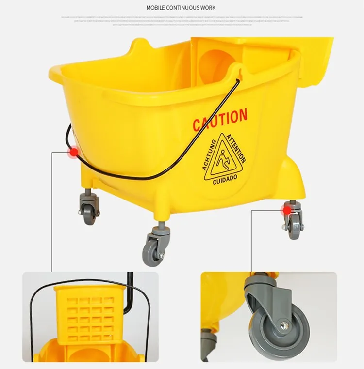 20l/24l/32l Capacity Wringer Mop Bucket With Wheels Mop Wringer Buy