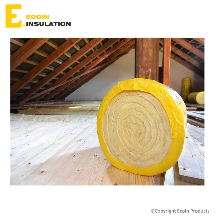 Ecoin 32kg/m3 Fiber Glass Wool Insulation With Vapor Barrier - Buy ...