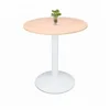 Well Enhanced Powder Coated Metal Iron Indoor Dining Table in White